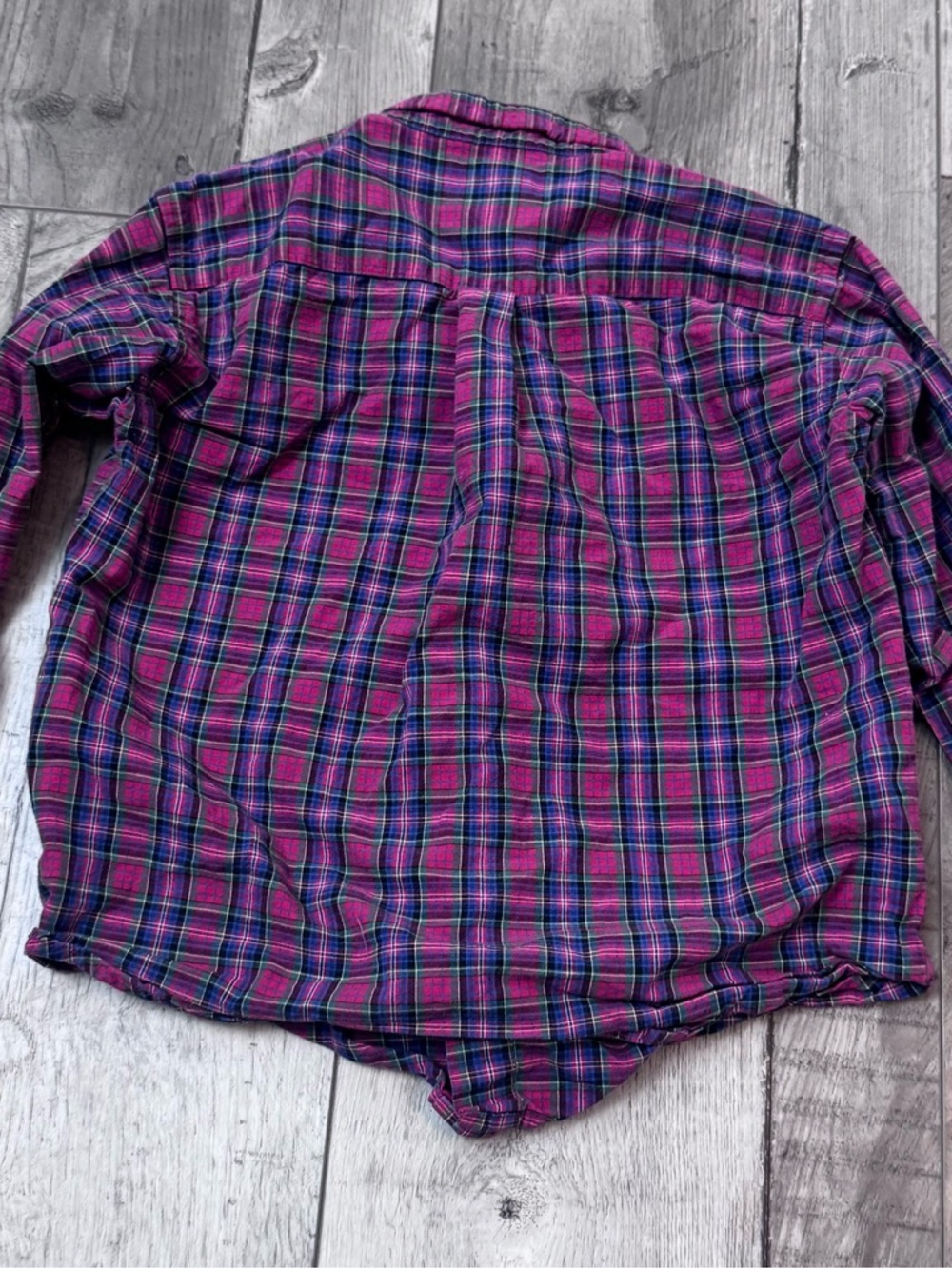 Polo Ralph Lauren Boys 4T Red Plaid Button Front Long Sleeve Cotton Shirt Preppy - Picture 5 of 5